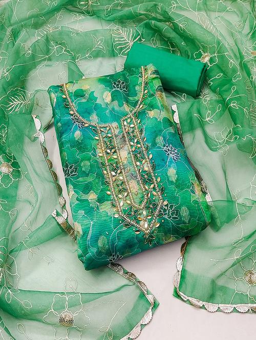 women embroidered unstitched suit set - 21467591 -  Standard Image - 0
