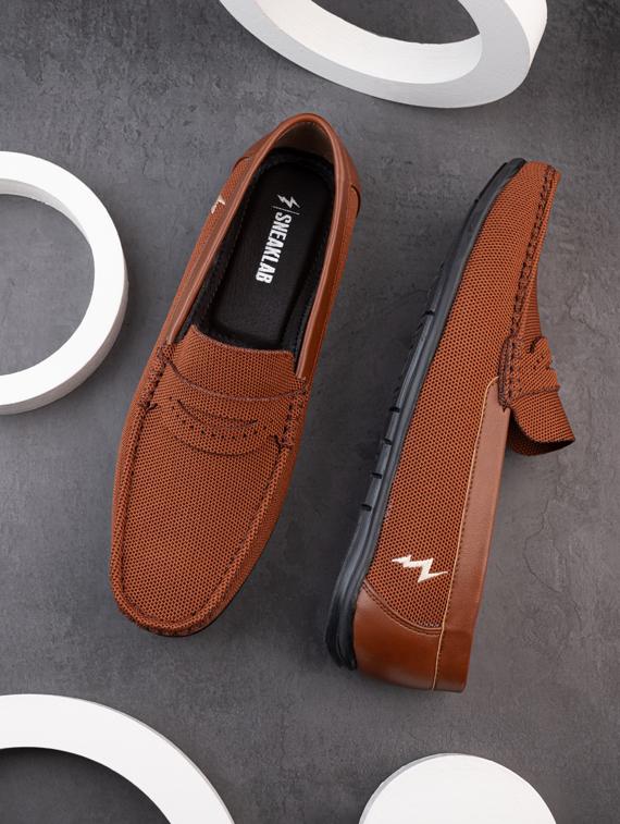 tan slip on loafers - 21467643 -  Standard Image - 1