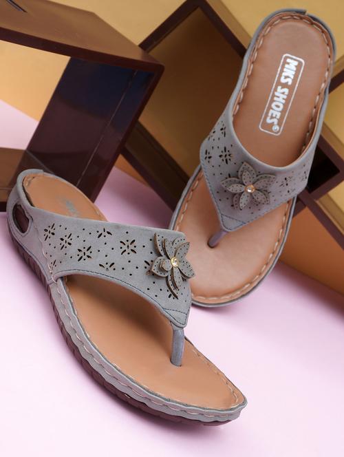 women grey toe separator sandal - 21467697 - Standard Image - 0