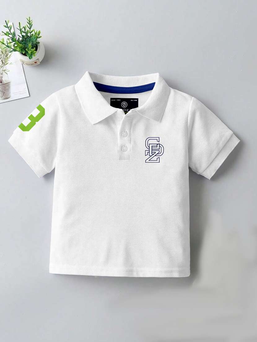 boys polo neck placement printed set of 2 casual t-shirt - 21467773 -  Standard Image - 1