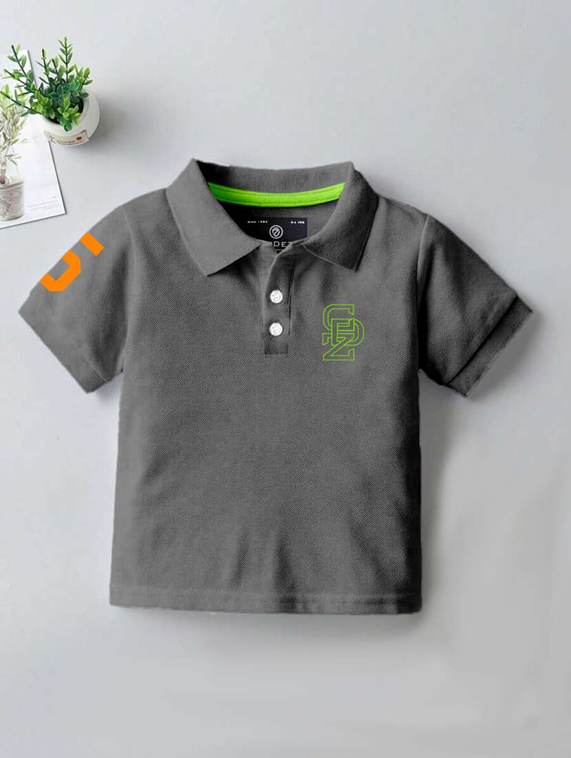 boys polo neck self-designed set of 2 t-shirt combo - 21467795 -  Standard Image - 1