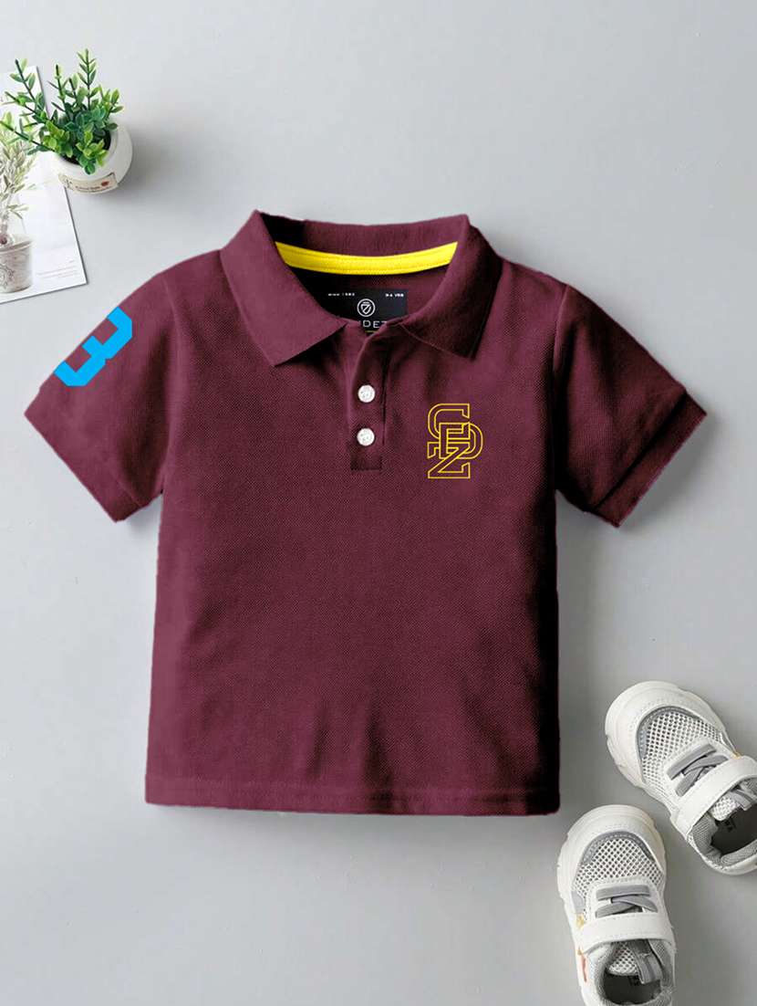 boys polo neck self-designed set of 2 t-shirt combo - 21467800 -  Standard Image - 1