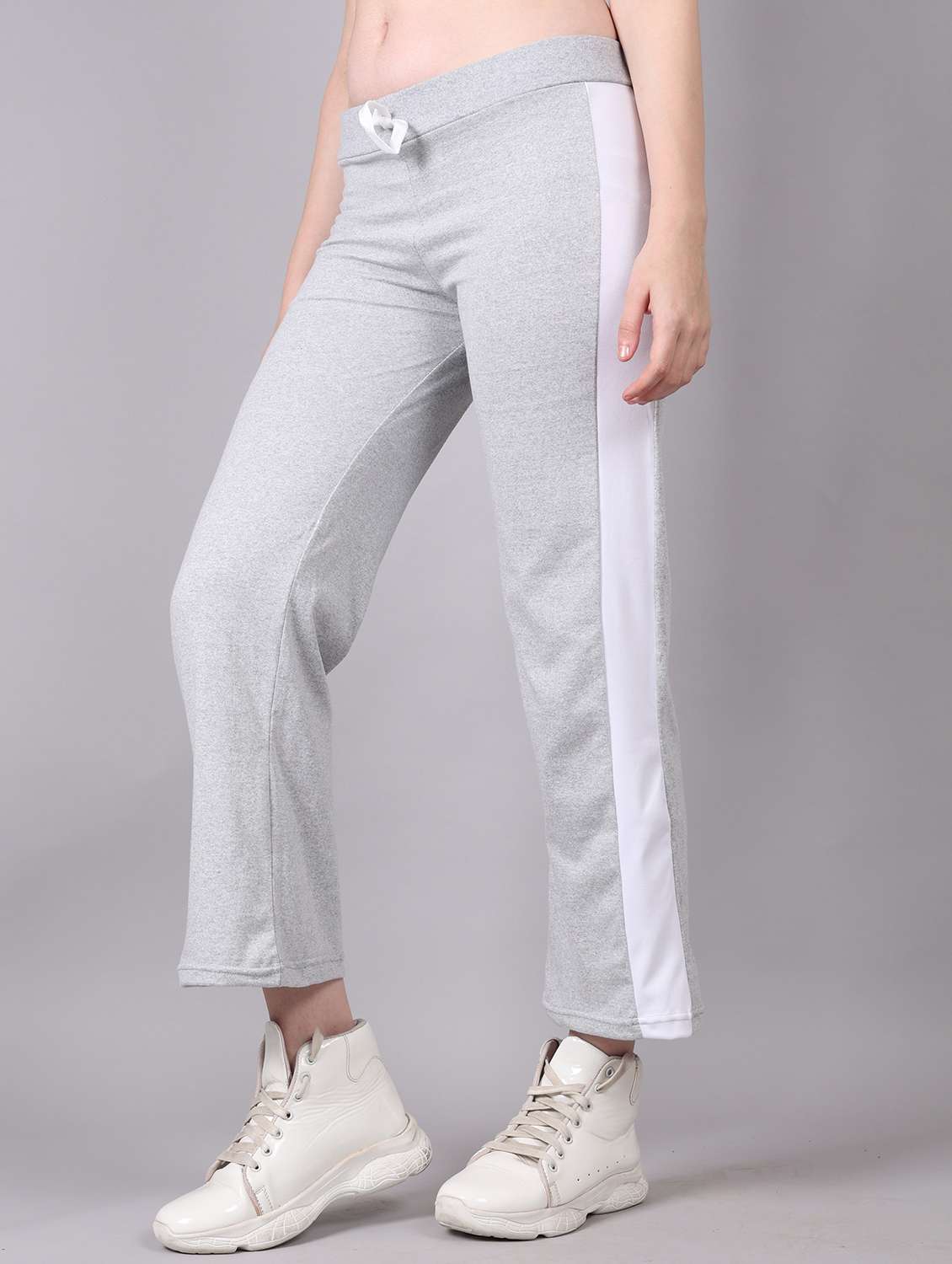 women tapered mid rise track pant - 21468203 -  Standard Image - 1