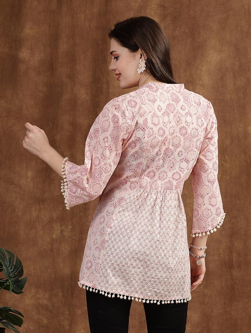 women beige cotton a-line kurta - 21468495 -  Standard Image - 1