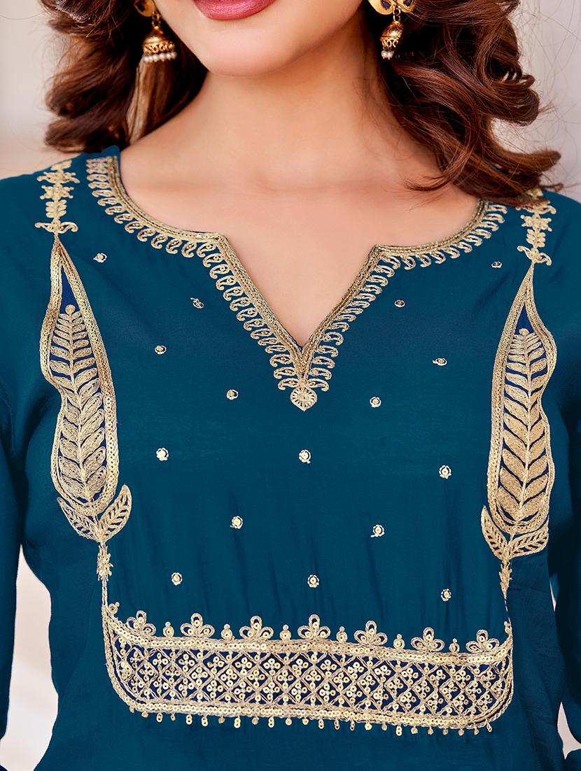women kurta pant set with dupatta - 21468762 - Standard Image - 4