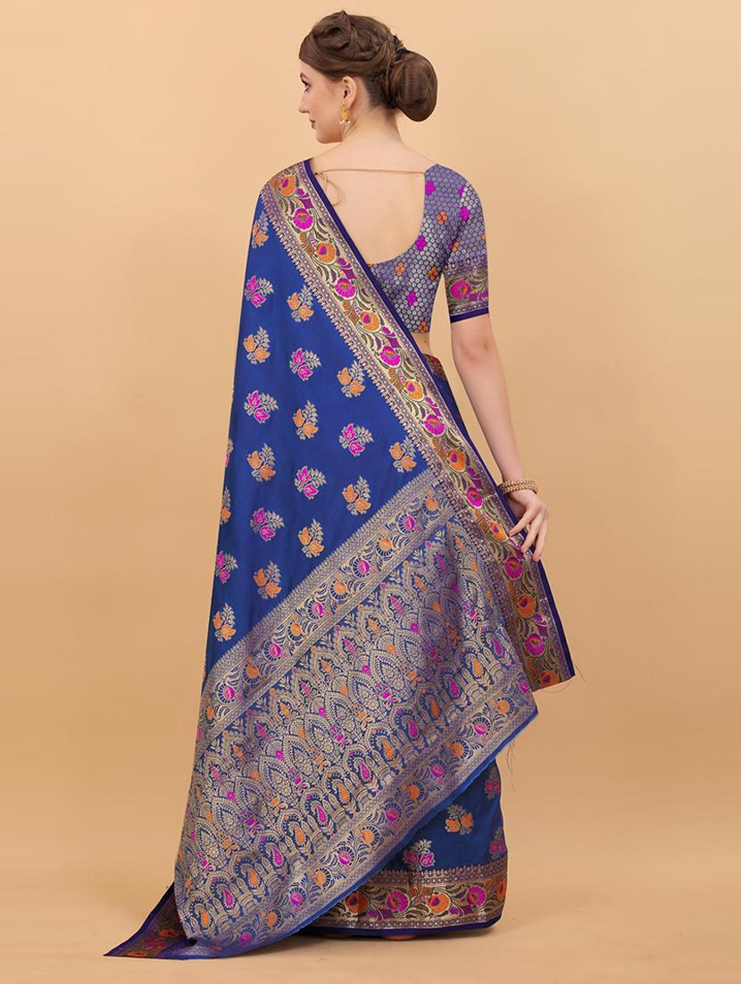 women self design banarasi saree with blouse - 21468841 - Standard Image - 1