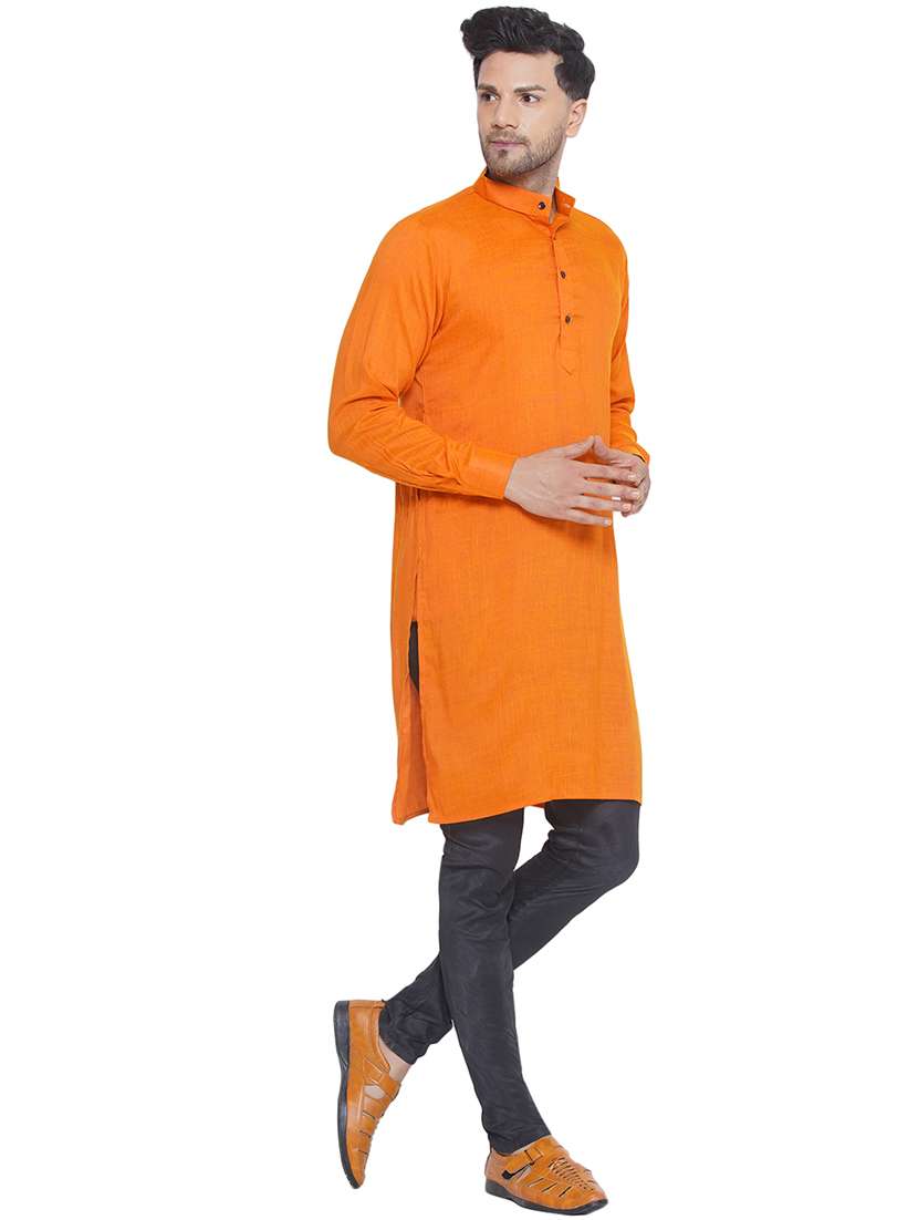 men solid mandarin neck kurta  - 21469315 -  Standard Image - 1