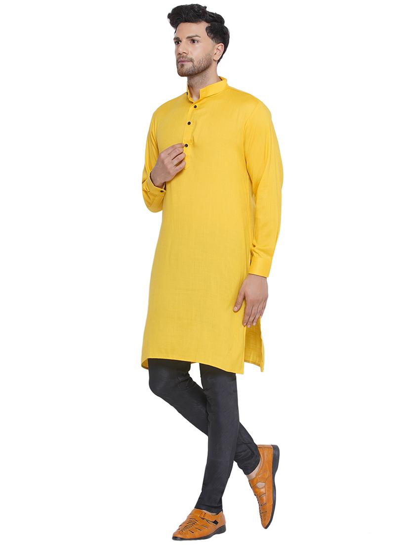 men solid mandarin neck kurta  - 21469324 -  Standard Image - 1
