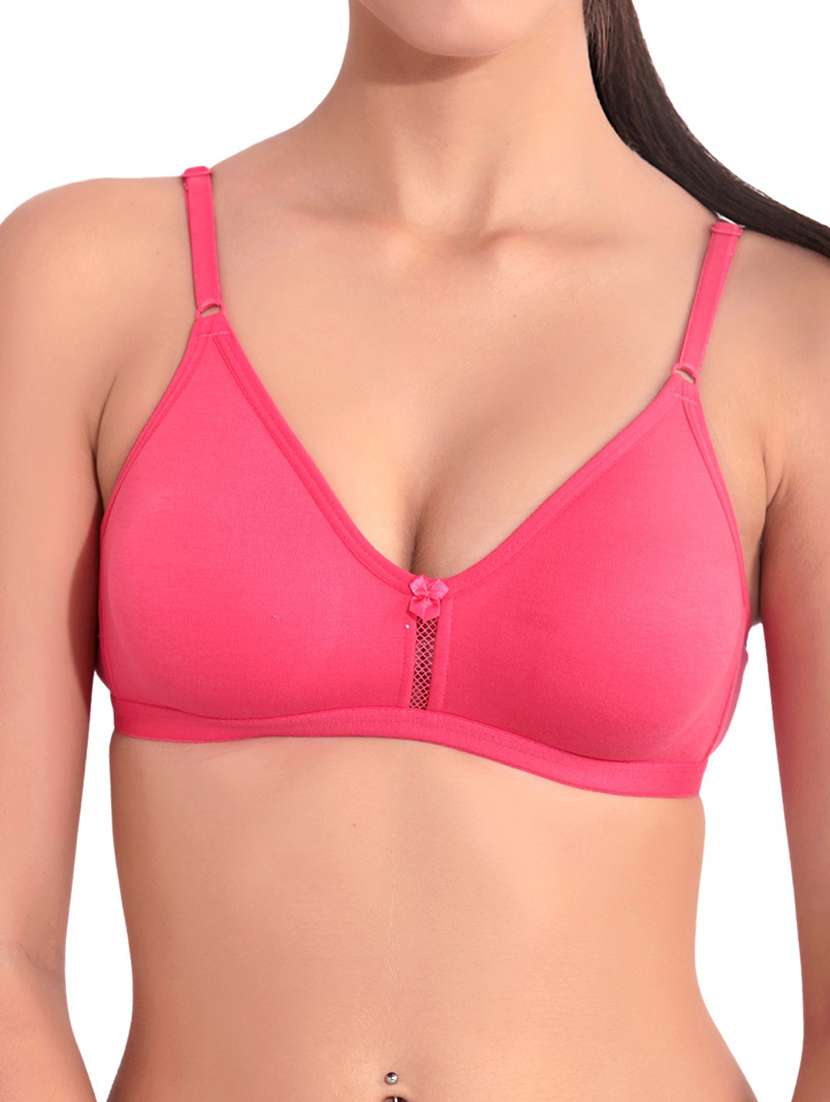 women pack of 2 solid t-shirt bra - 21470601 -  Standard Image - 4