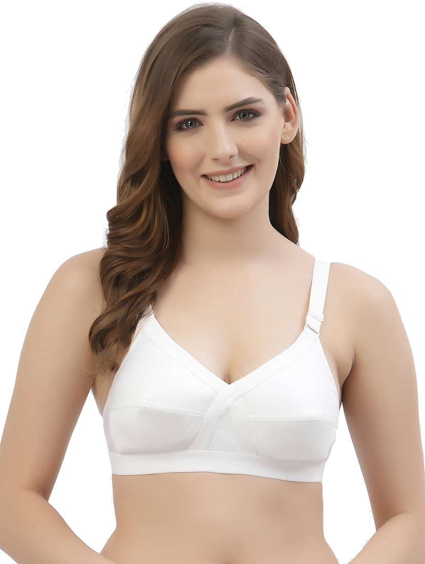 women pack of 2 solid regular bra - 21470705 -  Standard Image - 1
