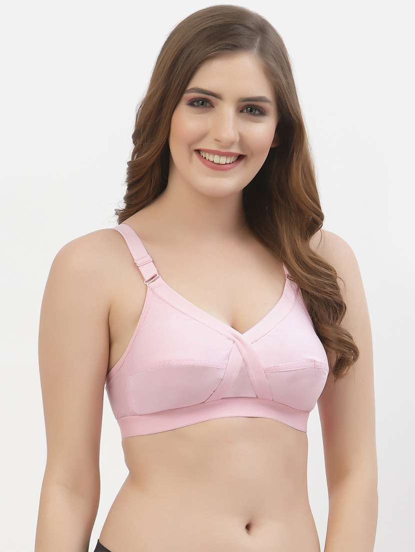 pack of 2 multi colored solid bra - 21470713 -  Standard Image - 1