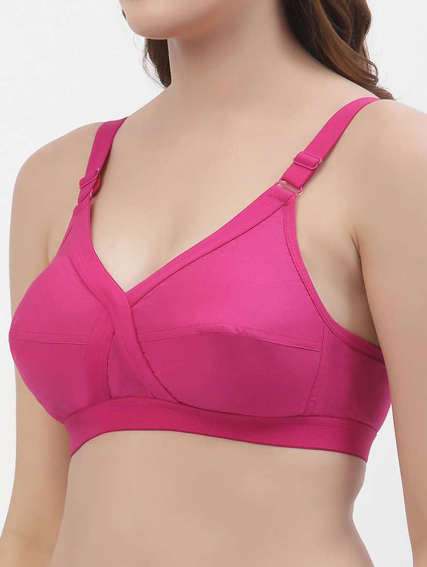 pack of 2 multi colored solid bra - 21470750 -  Standard Image - 4