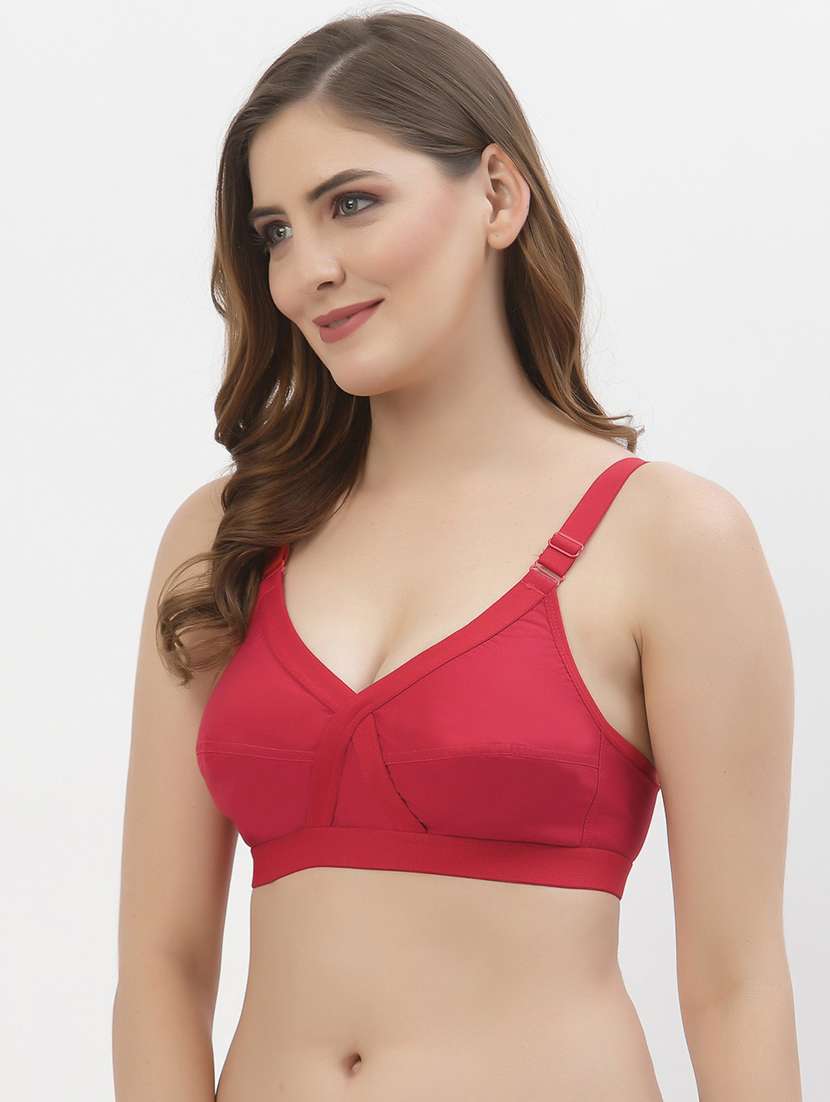 women pack of 2 solid regular bra - 21470752 -  Standard Image - 1