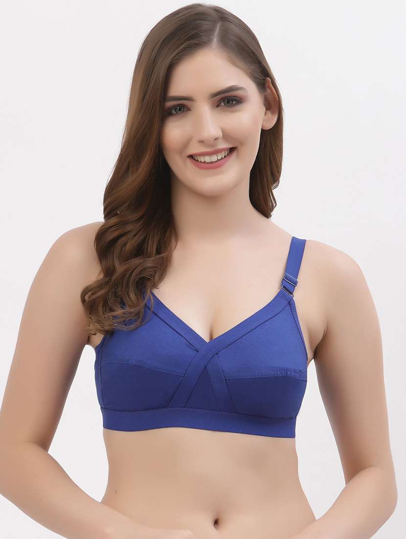women pack of 2 cotton regular bra - 21470768 -  Standard Image - 1