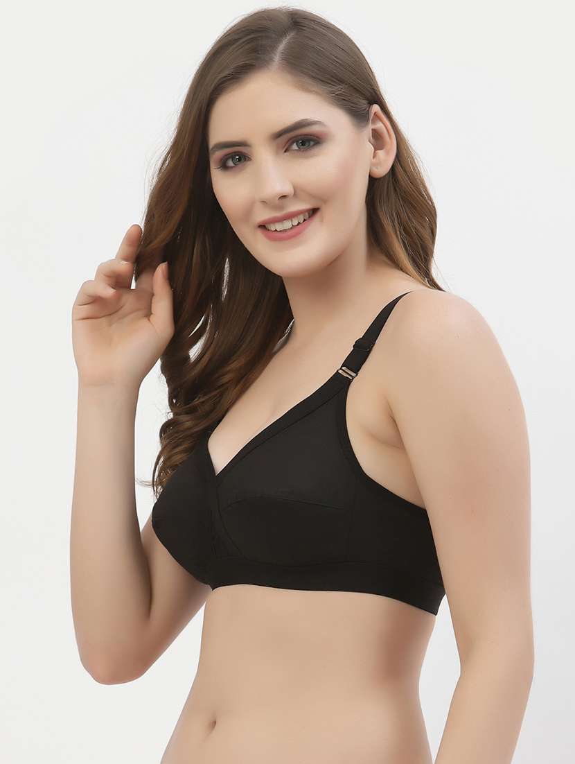women pack of 2 solid regular bra - 21470772 -  Standard Image - 1