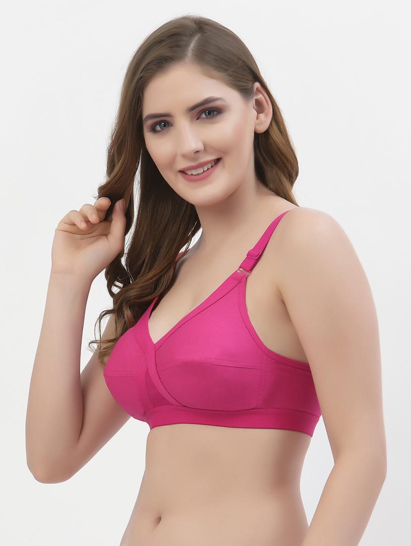 women pack of 2 solid regular bra - 21470778 - Standard Image - 1
