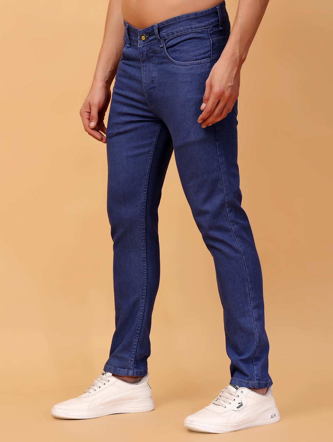 men mid rise plain denim jeans - 21471130 -  Standard Image - 1