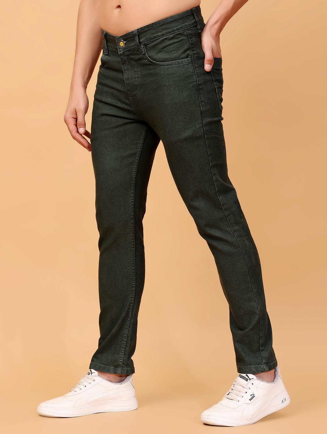 men mid rise plain denim jeans - 21471131 - Standard Image - 1