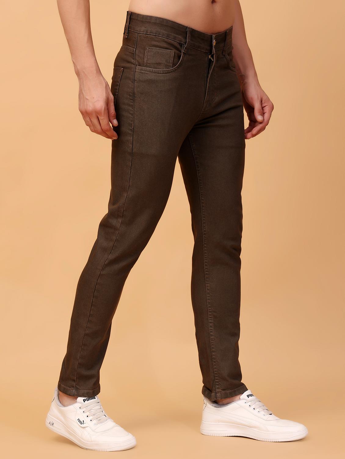 men mid rise plain denim jeans - 21471133 - Standard Image - 1