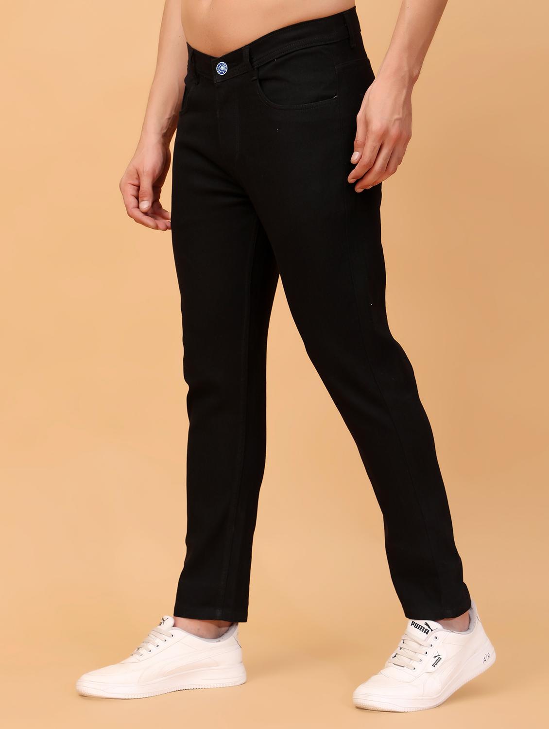 men mid rise plain denim jeans - 21471134 - Standard Image - 1