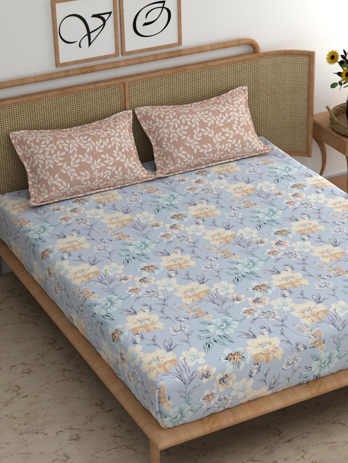 chhavi india 210 tc double king bedsheet - 21473584 - Standard Image - 1