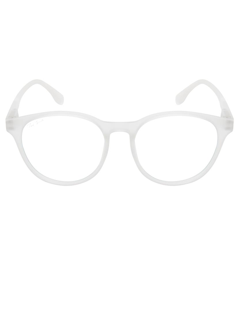 ted smith hustle bluecut & antiglare computer eyeglasses| round|blue light blocking| white casual spectacles| 50-19-140 - 21473767 - Standard Image - 1