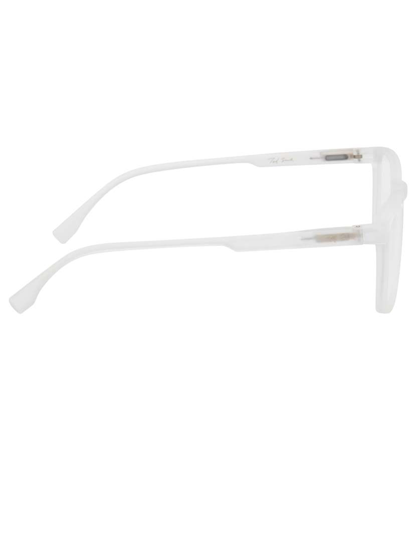 ted smith hustle bluecut & antiglare computer eyeglasses| wayfarer|blue light blocking| white casual spectacles| 53-18-140 - 21473771 -  Standard Image - 4