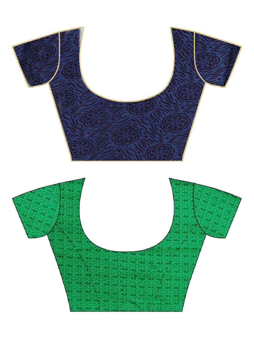 women pack of 2 printed casual wear saree with blouse - 21474361 -  Standard Image - 1