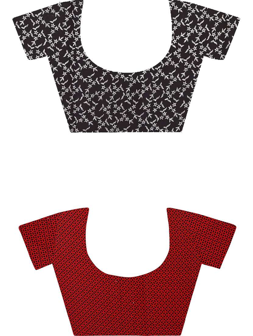 women pack of 2 casual wear combo sarees with blouse - 21475337 -  Standard Image - 1