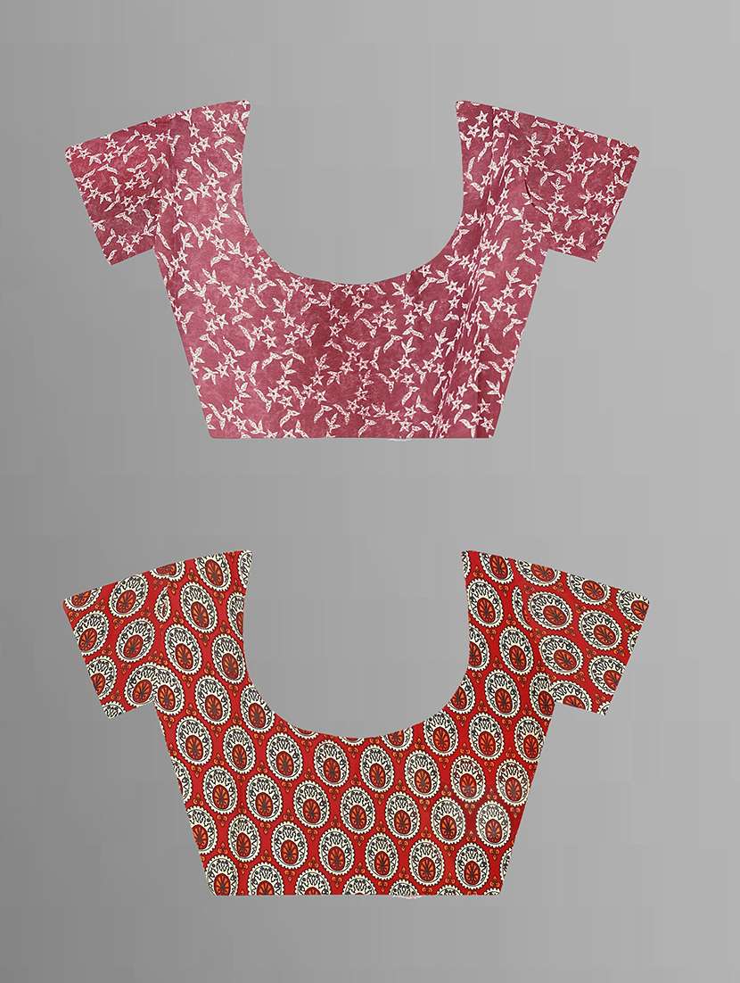 women pack of 2 casual wear combo sarees with blouse - 21475945 -  Standard Image - 1