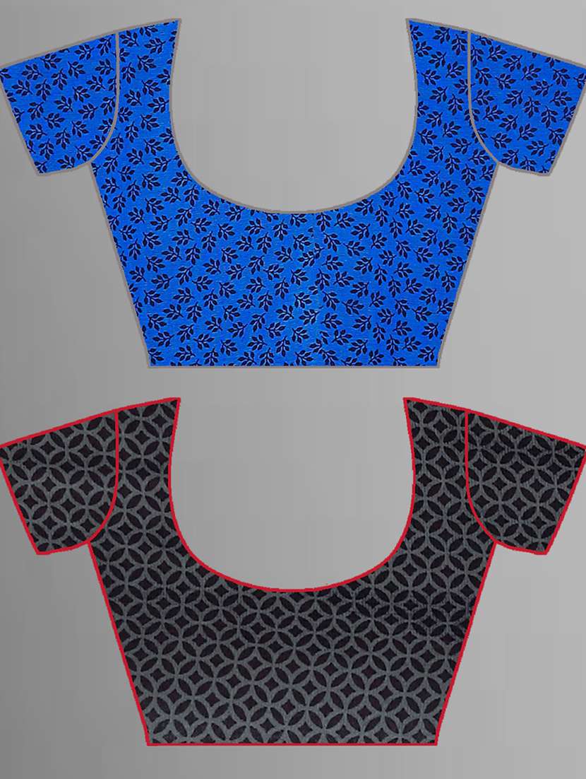 women pack of 2 casual wear combo sarees with blouse - 21476397 -  Standard Image - 1