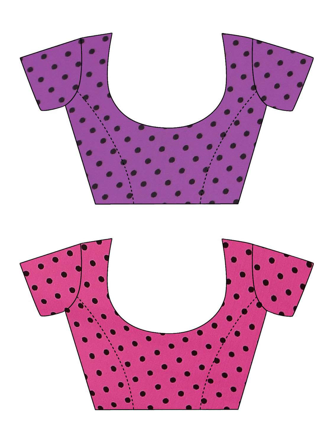 pack of 2 printed casual wear sarees with blouse - 21477043 -  Standard Image - 1