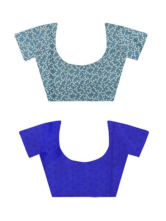 women pack of 2 casual wear combo sarees with blouse - 21477640 -  Standard Image - 1