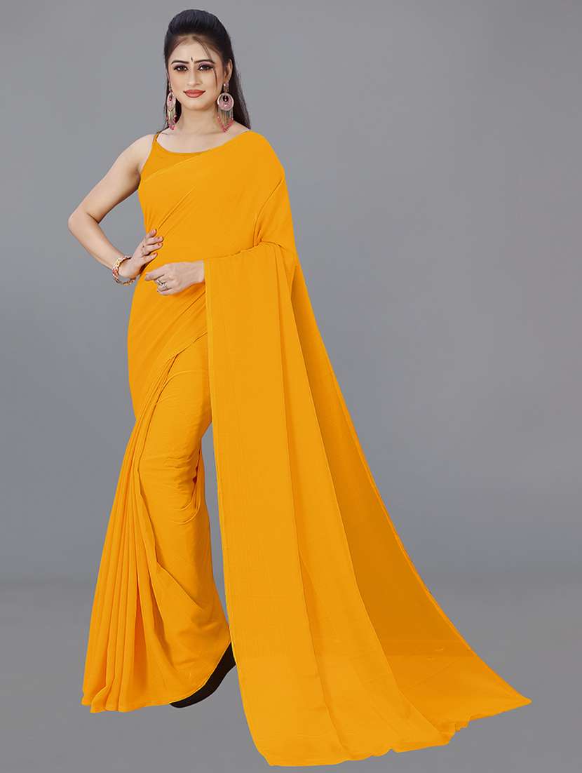 women casual wear georgette saree with blouse