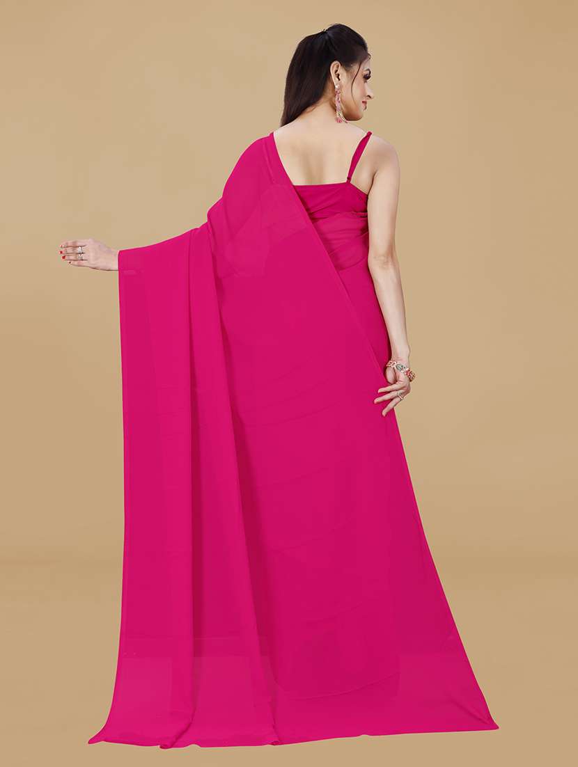 women casual wear georgette saree with blouse - 21478464 -  Standard Image - 1