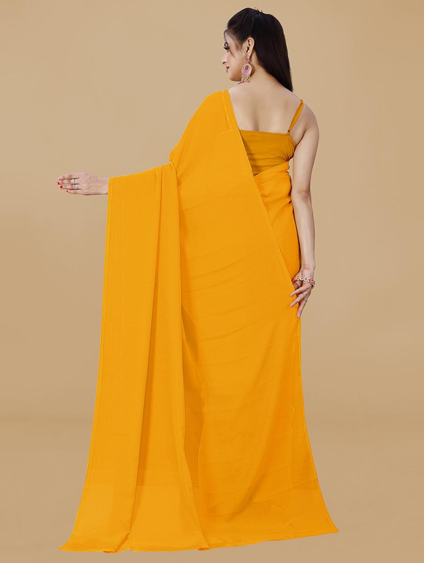 women solid casual wear sarees with blouse - 21478469 -  Standard Image - 1