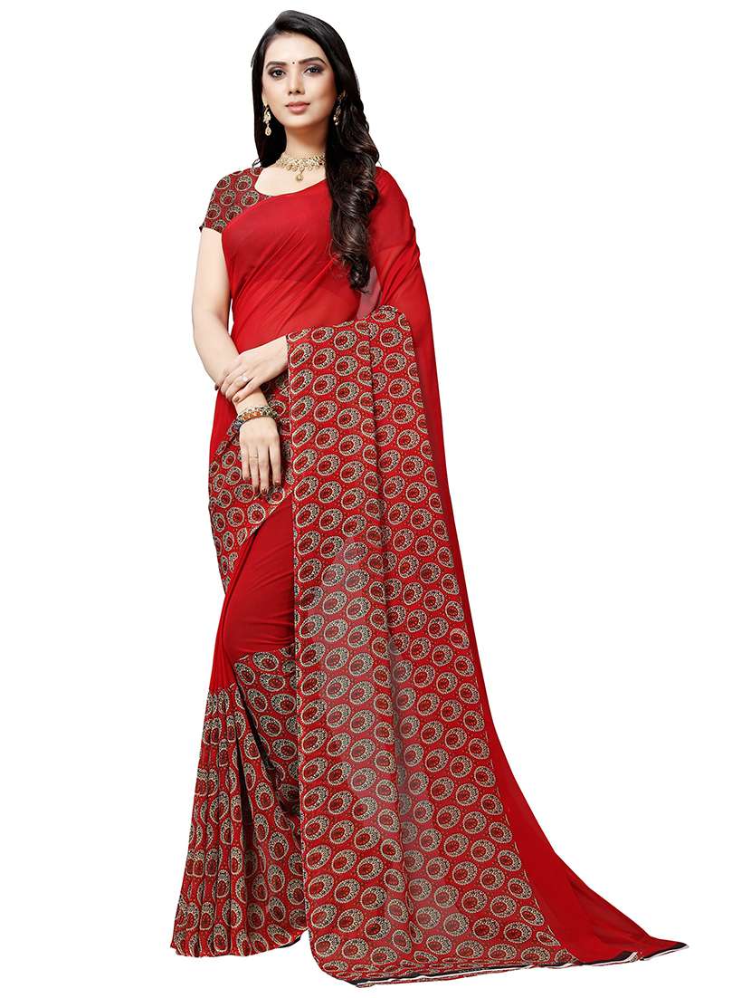 women pack of 2 casual wear combo sarees with blouse - 21479058 -  Standard Image - 1