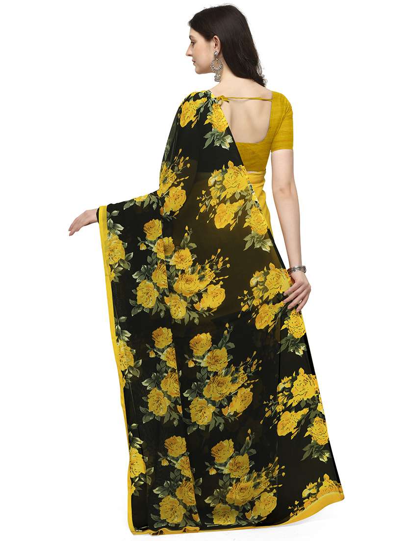 women casual wear georgette saree with blouse - 21480603 -  Standard Image - 1