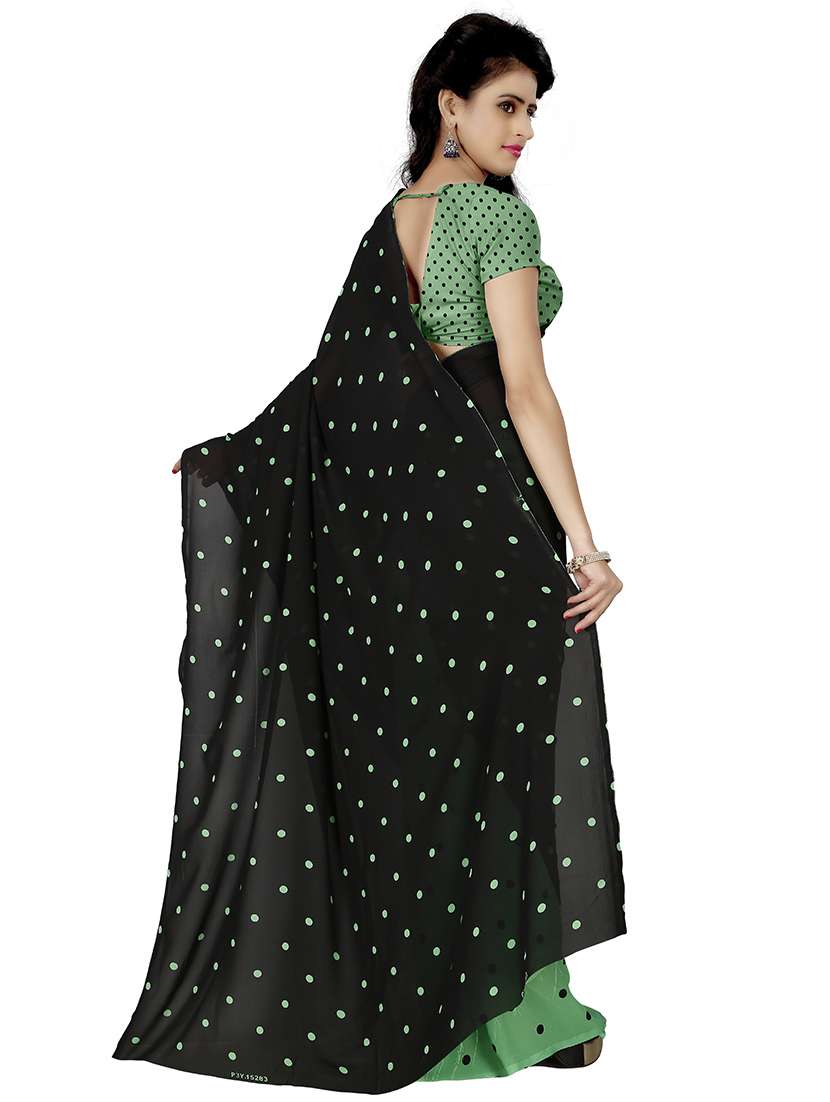 women casual wear georgette saree with blouse - 21480681 -  Standard Image - 1