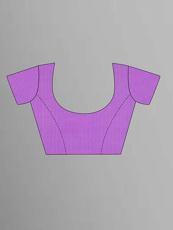 women purple printed saree with blouse - 21480820 -  Standard Image - 1