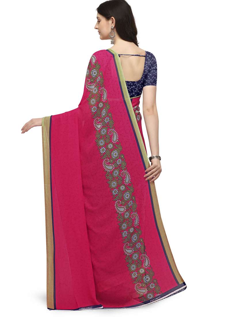 women printed casual wear sarees with blouse - 21480916 -  Standard Image - 1
