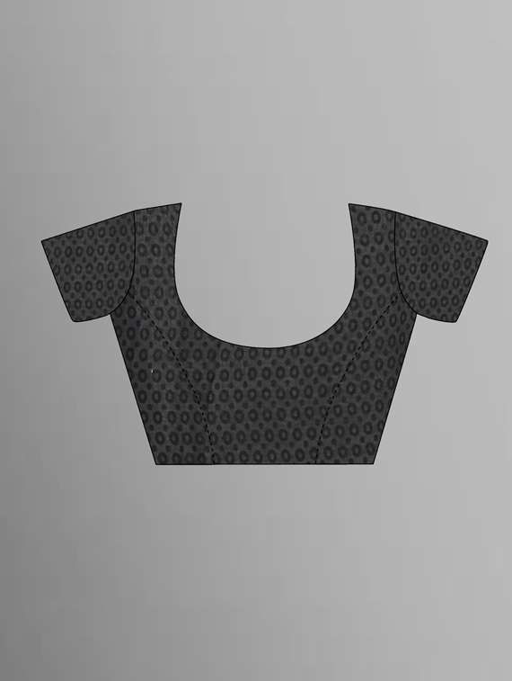 women black printed saree with blouse - 21480970 -  Standard Image - 1