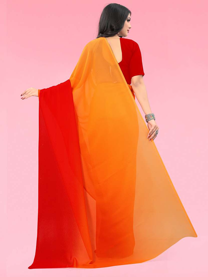 women casual wear georgette saree with blouse - 21480984 -  Standard Image - 1