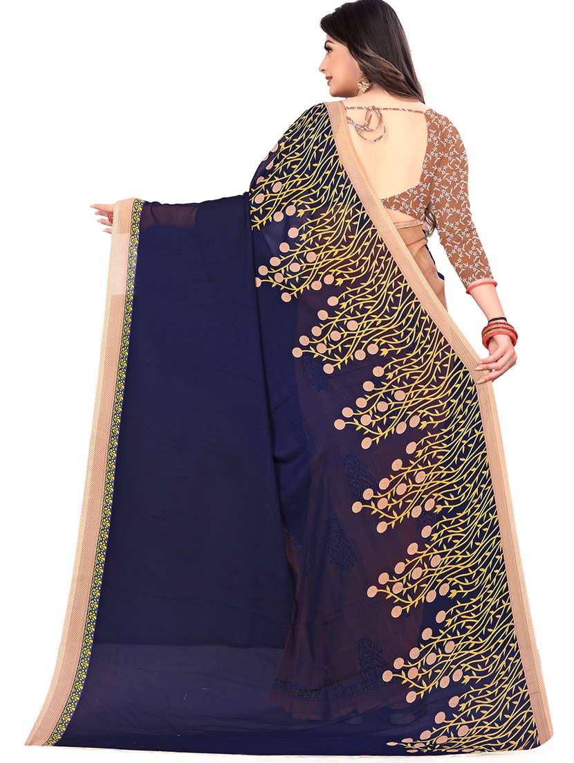 women printed casual wear saree with blouse - 21480987 -  Standard Image - 1
