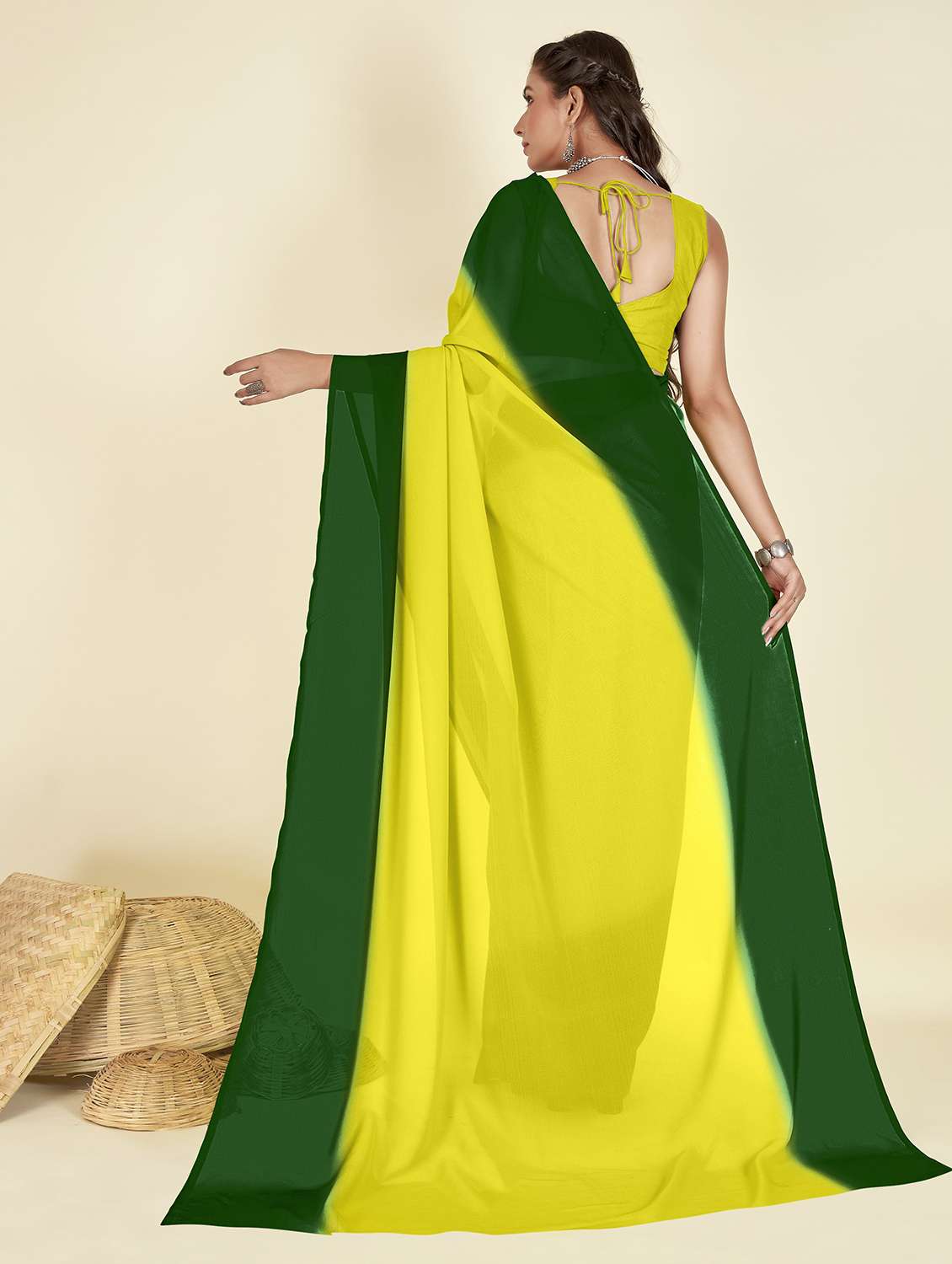 women ombre casual wear sarees with blouse - 21481018 -  Standard Image - 1