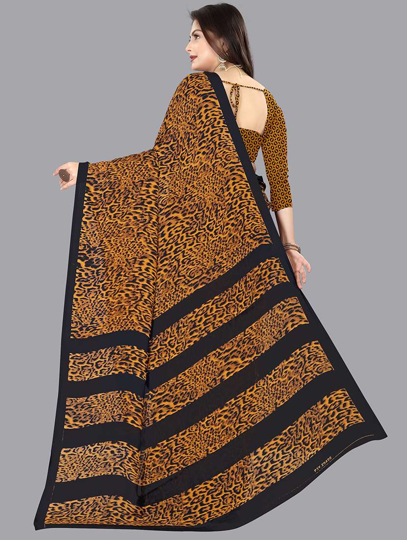 women casual wear georgette saree with blouse - 21481019 -  Standard Image - 1