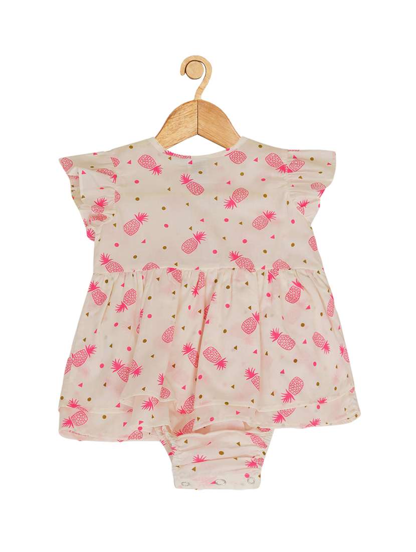 pack of 2 girl printed cotton romper - 21481348 -  Standard Image - 1
