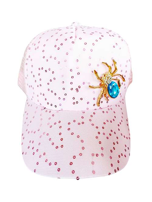 women pink polyester cap - 21482104 -  Standard Image - 0