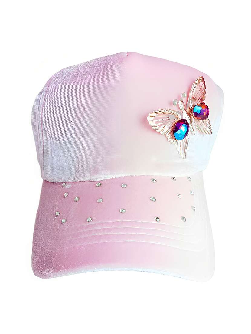 women pink cotton blend cap - 21482105 -  Zoom Image - 0