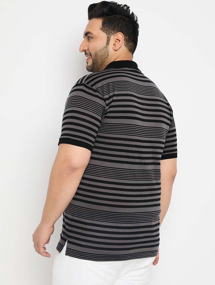 men polo neck striped t-shirt - 21482414 -  Standard Image - 1
